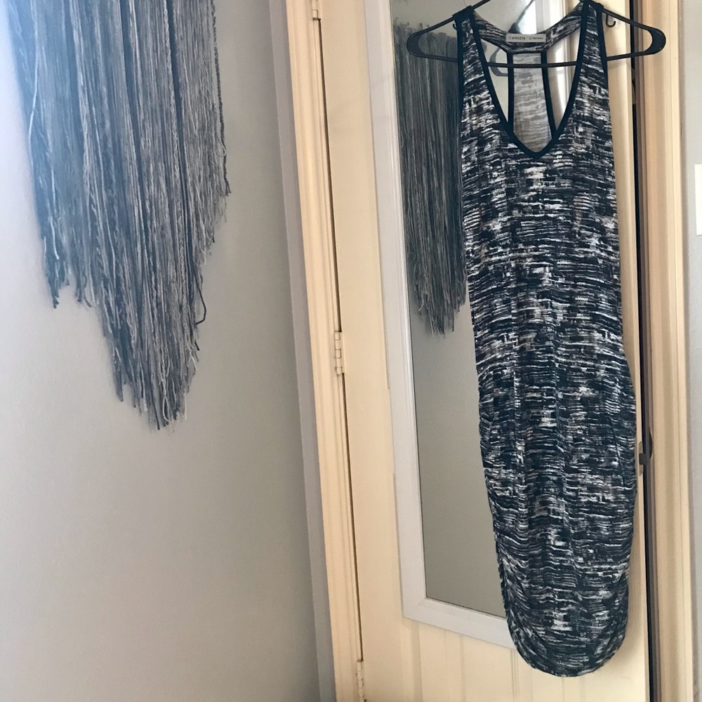 Athleta Dress | Black, Gray, and White Heathered